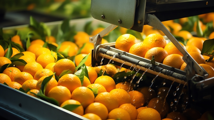 Oranges harvest
